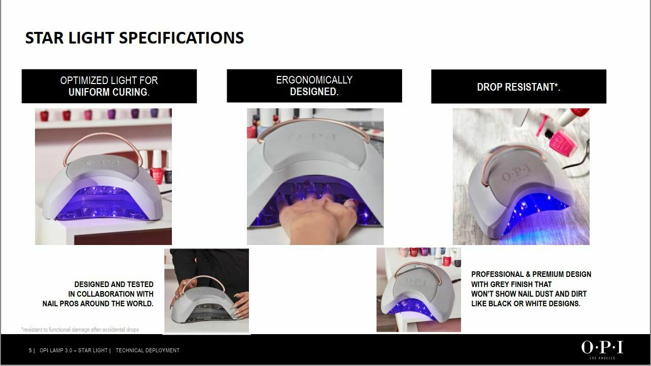 Opi Star Light Gel Lamp LED - #GL903 V3 - Premier Nail Supply