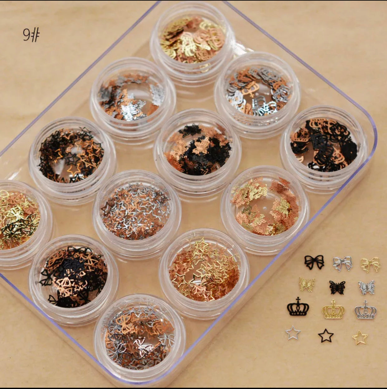 Charm Metal Nail Decoration Set - Premier Nail Supply