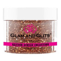 Glam & Glits - Glitter Acrylic Powder - Penny Copper 2oz - GAC18 - Premier Nail Supply