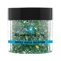 Glam & Glits Fantasy Acrylic (Glitter) Ever Green 1 oz - FAC526 - Premier Nail Supply