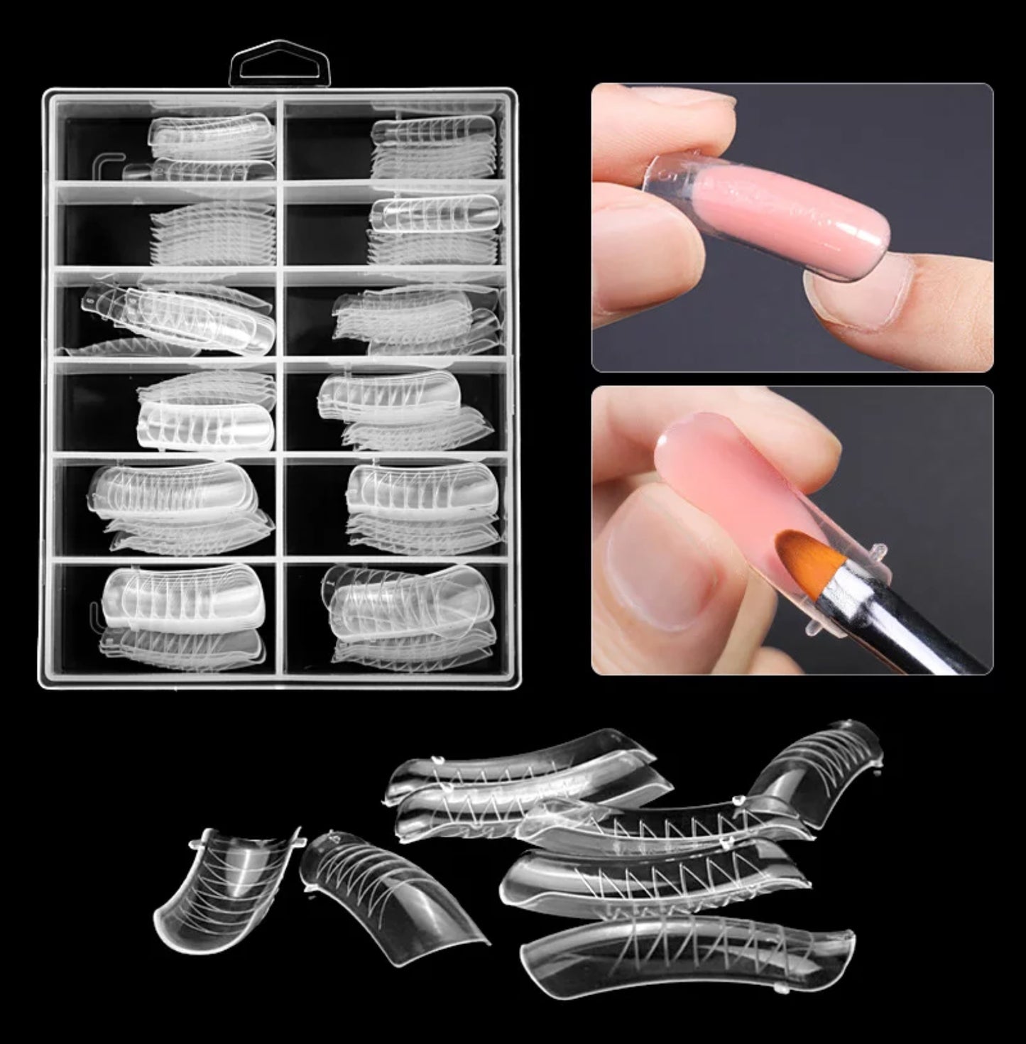Koper Poly Gel Tip Mold Xtra long Square - #9 - Premier Nail Supply