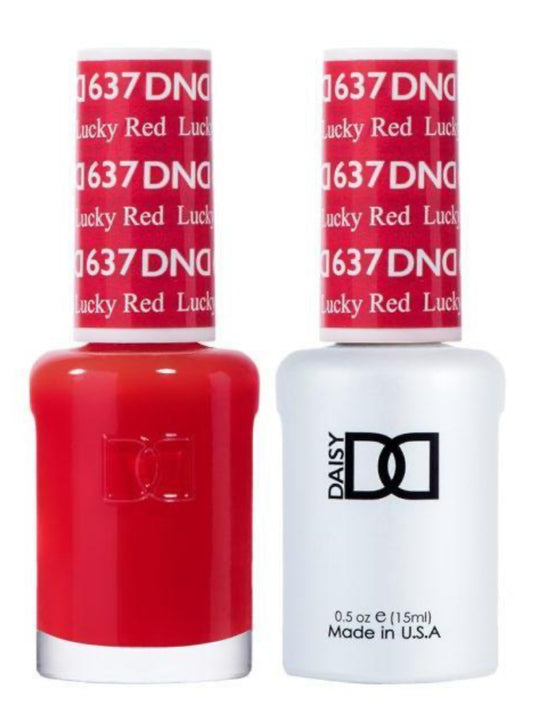 DND  Gelcolor - Lucky Red 0.5 oz - #DD637 - Premier Nail Supply