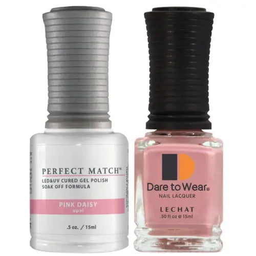 Lechat Perfect Match Gel Polish & Nail Lacquer - Pink Daisy 0.5 oz - #PMS005 - Premier Nail Supply
