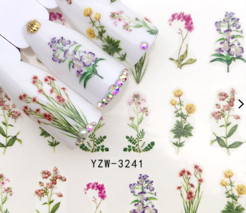 Spring Flowers YZW-3241 - Premier Nail Supply