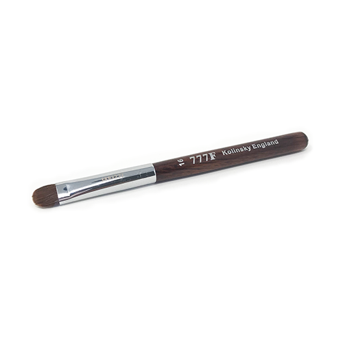 777F Red Wood French Nail Brush Size 16 - #80078 - Premier Nail Supply