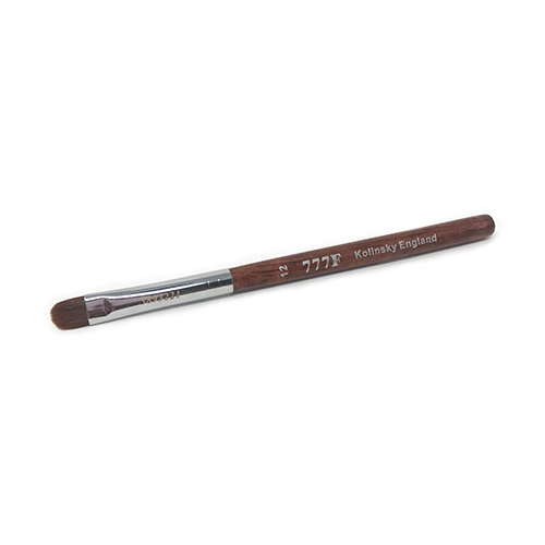 777F Red Wood French Nail Brush Size 12 - #80076 - Premier Nail Supply