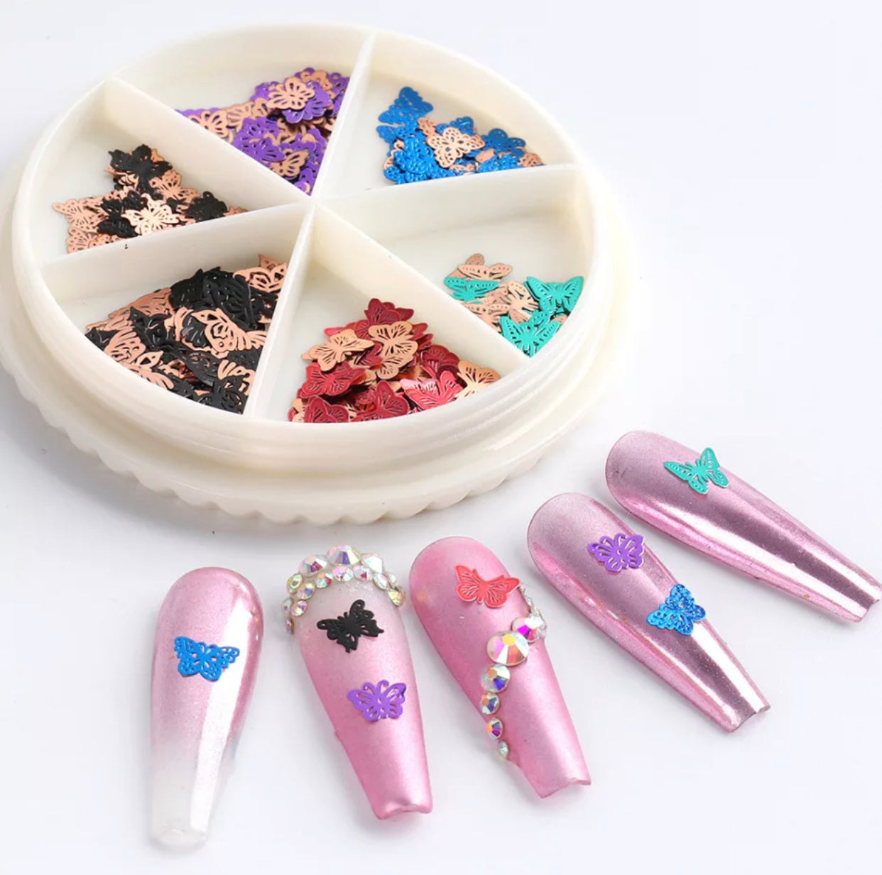 Sequins Colorful Butterfly 3D - Premier Nail Supply