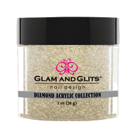 Glam & Glits Diamond Acrylic (Shimmer) - White Glaze 1 oz - DAC90 - Premier Nail Supply