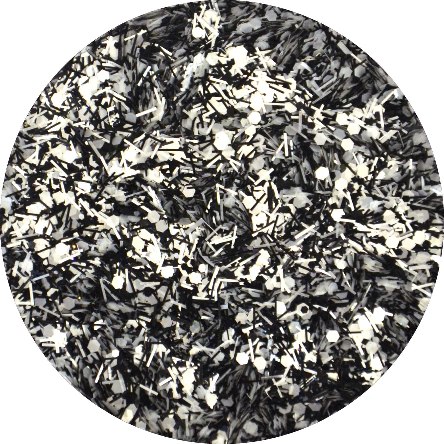 Effx Glitter - Black & White Ball 2.5 oz - #GFX01 - Premier Nail Supply