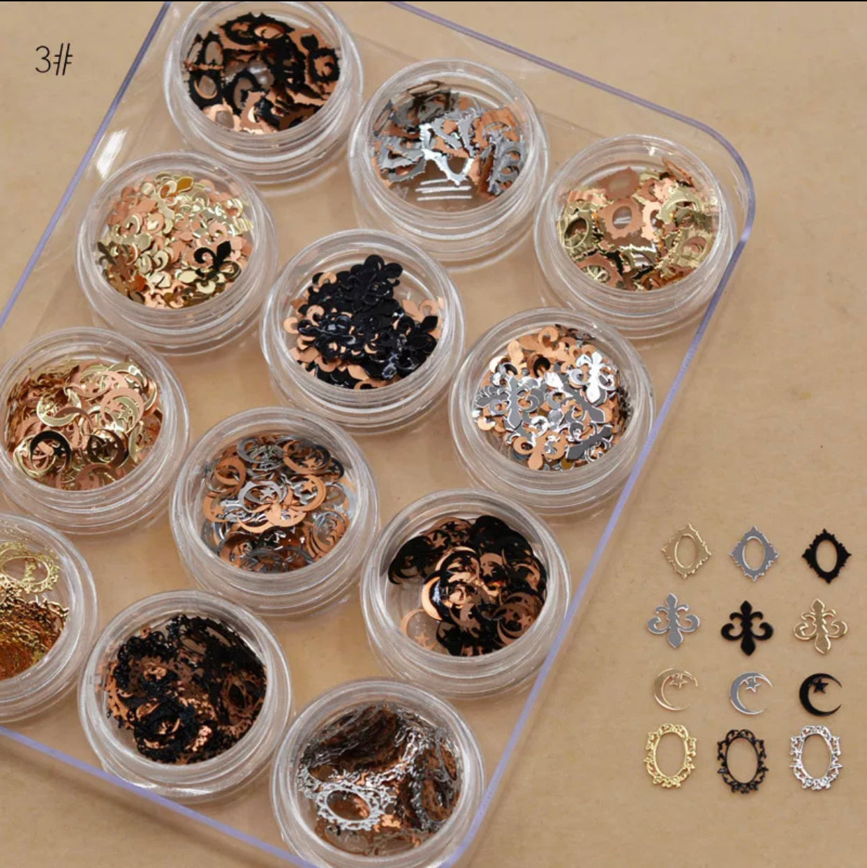 Charm Metal Nail Decoration Set - Premier Nail Supply