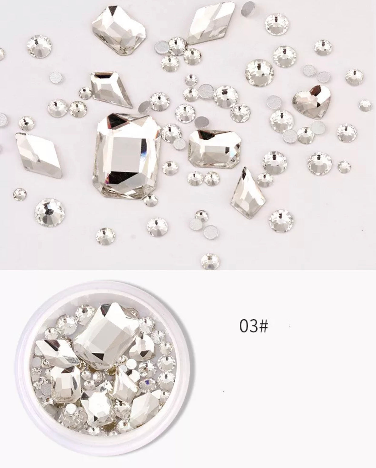 Big Square Rhinestone - Premier Nail Supply