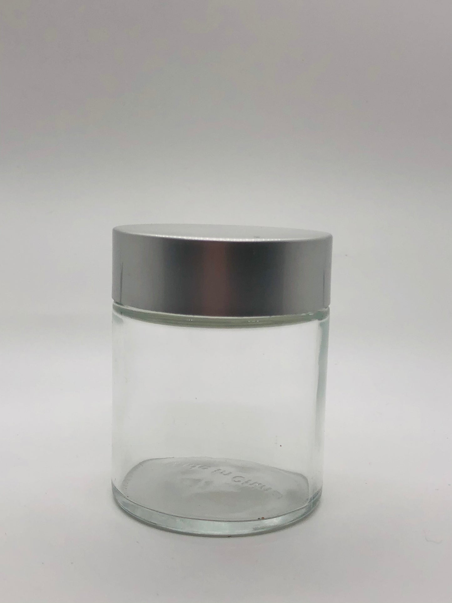 Empty Glass Jar -Aluminum Cap 3.33oz - Premier Nail Supply