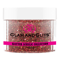 Glam & Glits - Glitter Acrylic Powder - Holiday Red 2oz - GAC41 - Premier Nail Supply