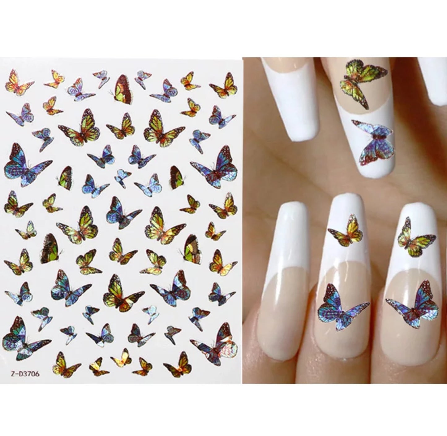 Holographic Butterfly Z-D3706 - Premier Nail Supply
