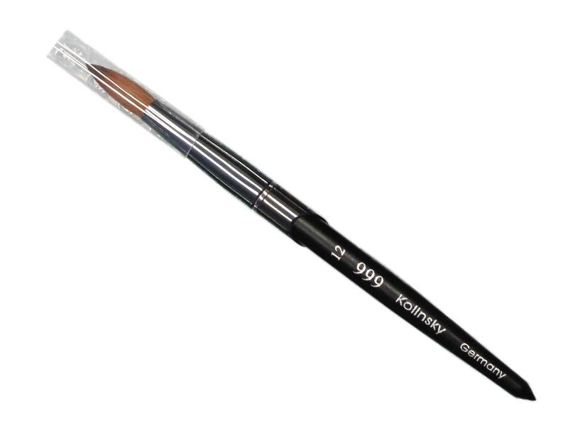 999 Kolinsky Acrylic Brush Black Titanium Size 12 - #999BT12 - Premier Nail Supply