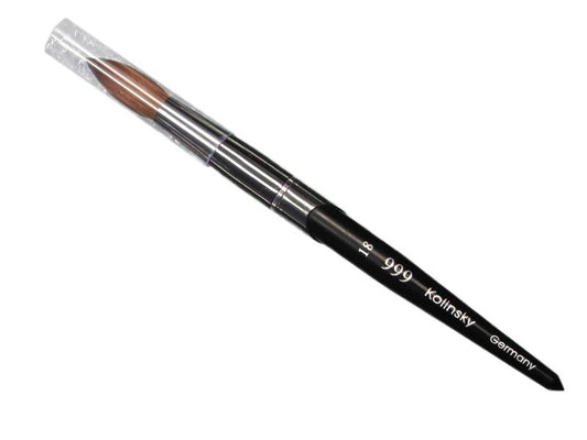 999 Kolinsky - Acrylic nail brush black titanium size 18 - #999BT18 - Premier Nail Supply