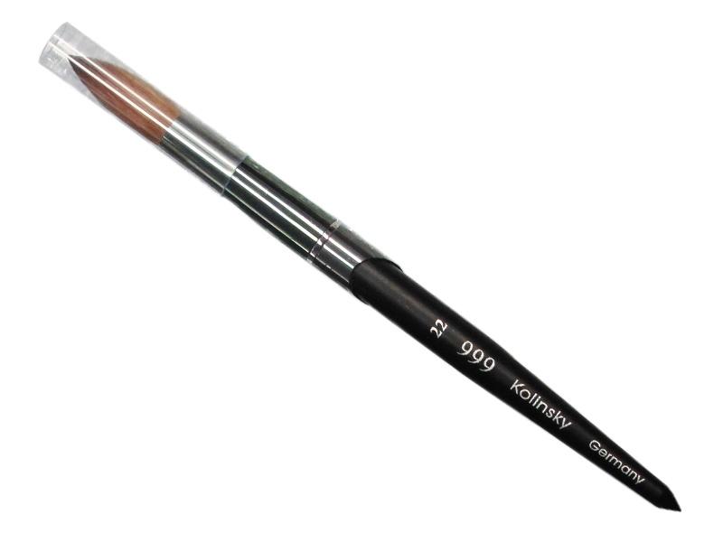 999 Kolinsky - Acrylic Brush Black Titanium Size 22 - #999BT22 - Premier Nail Supply