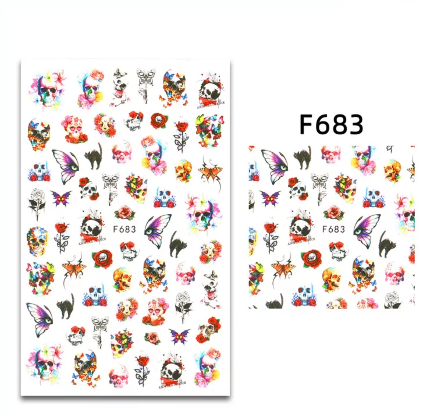 Halloween Skeletons Design F683 - Premier Nail Supply