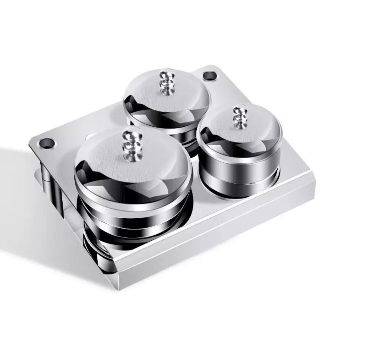 Stainless Steel Jar for Nail Art 3 pcs./ set - Premier Nail Supply