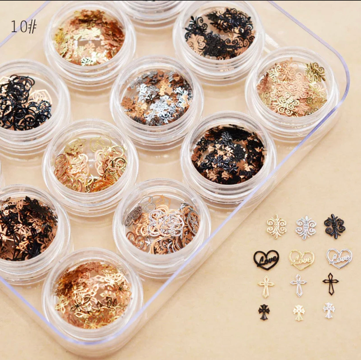 Charm Metal Nail Decoration Set - Premier Nail Supply