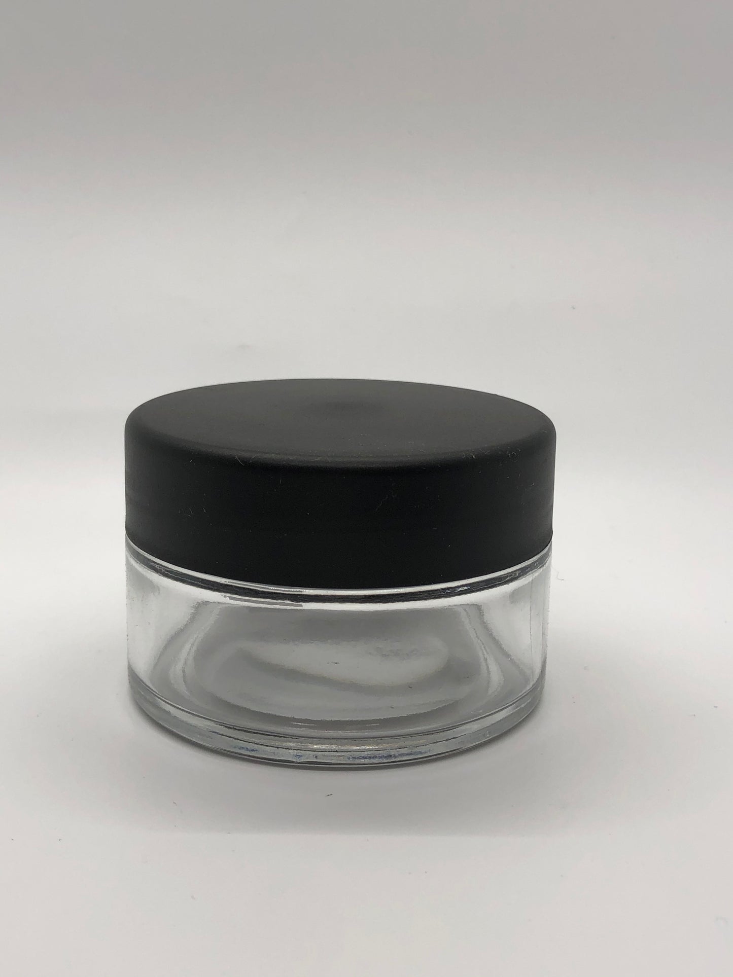 Berkeley Clear Glass Jar -Black Cap 2.66oz - Premier Nail Supply