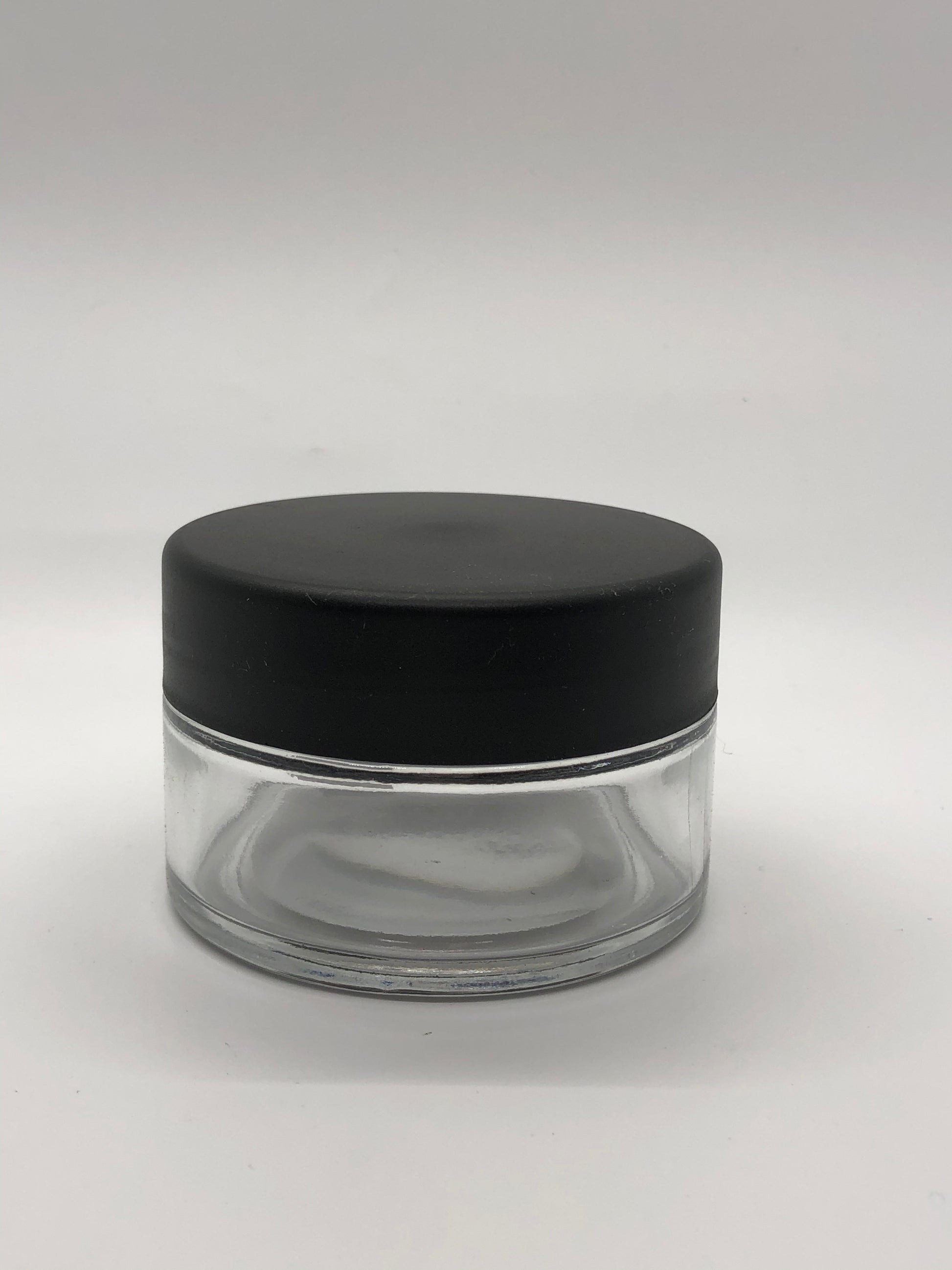 Berkeley Clear Glass Jar -Black Cap 2.66oz - Premier Nail Supply