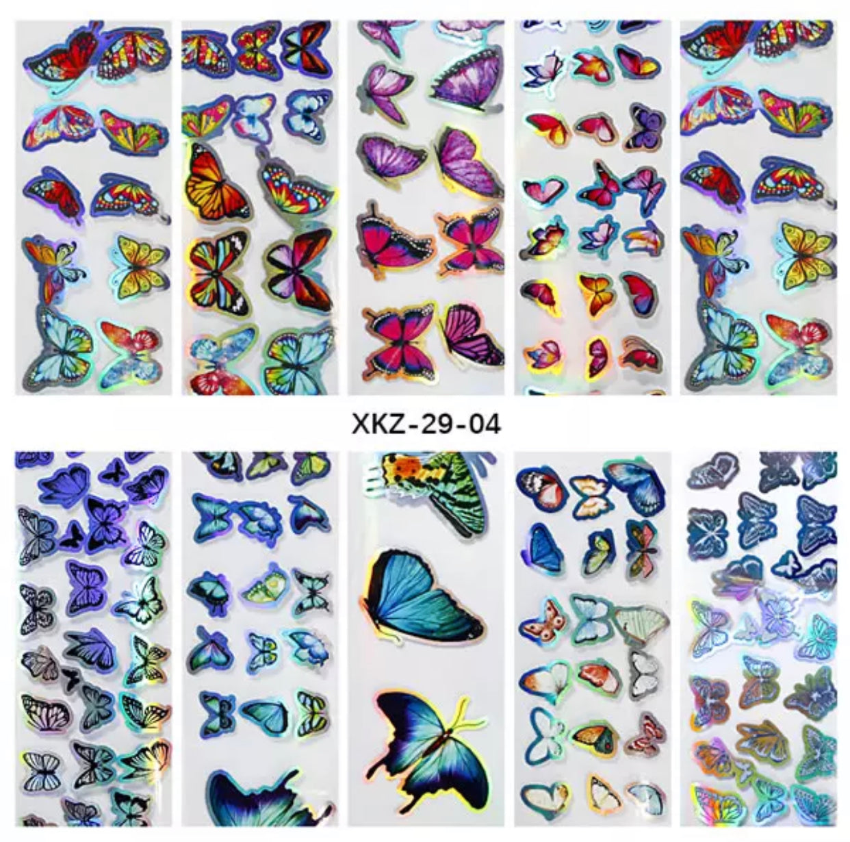 Transparent Full Look Butterfly Foil XYZ29-04 - Premier Nail Supply