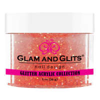 Glam & Glits - Glitter Acrylic Powder - Pink Crystal 2oz - GAC28 - Premier Nail Supply