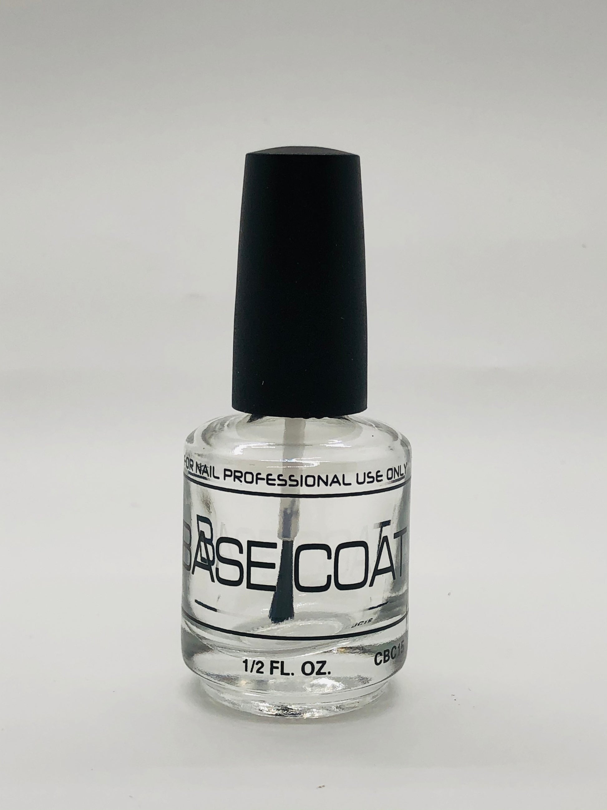 Base Coat Empty Glass Bottle 0.5oz - Premier Nail Supply