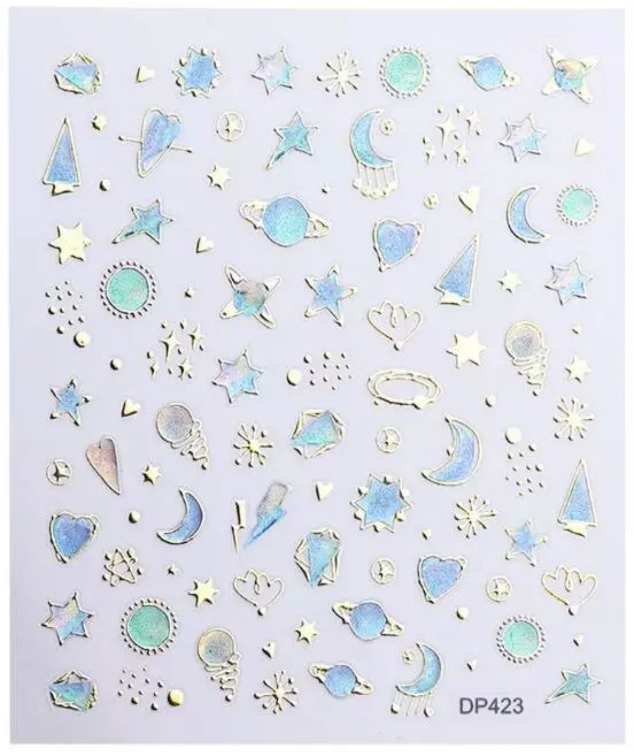 Colorful Luxury 3D jewels Design -DP423 - Premier Nail Supply
