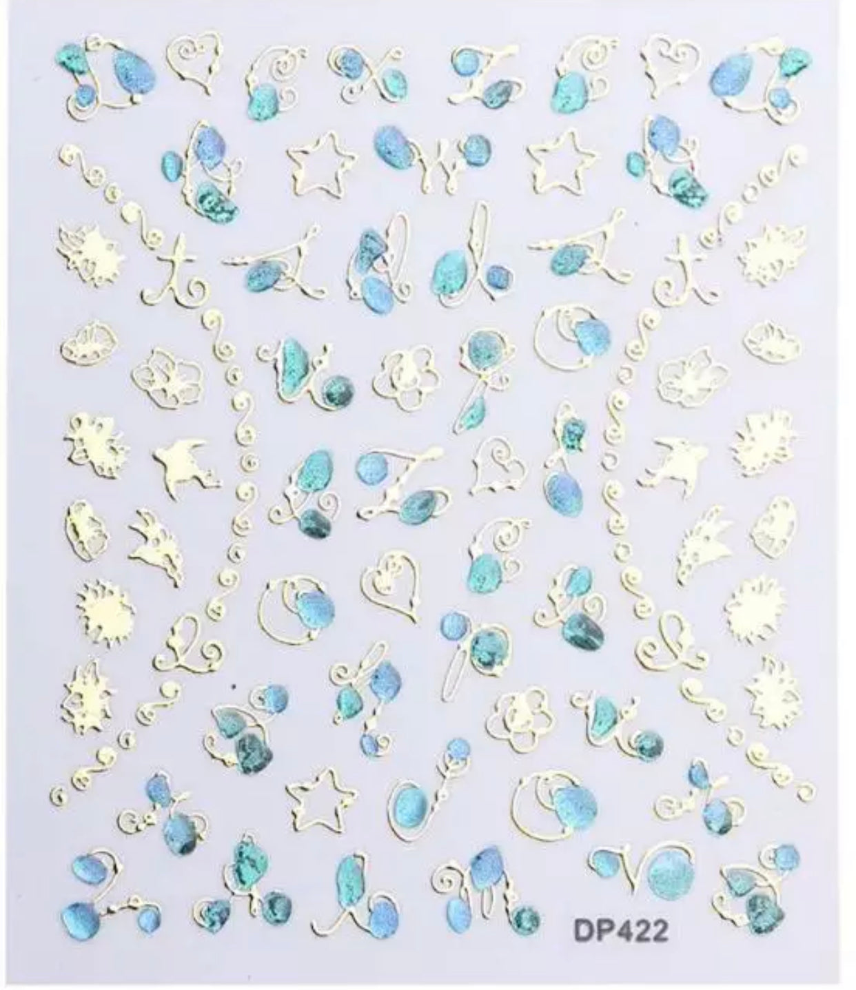 Colorful Luxury 3D jewels Design -DP422 - Premier Nail Supply