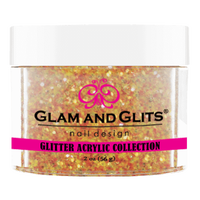Glam & Glits - Glitter Acrylic Powder - Halloween Orange 2oz - GAC20 - Premier Nail Supply
