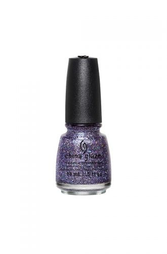 China Glaze Nail Lacquer  - Pick Me Up Purple (Light Lavender Multi-Sized Holographic Glitter) 0.5 oz  - # 82697 - Premier Nail Supply