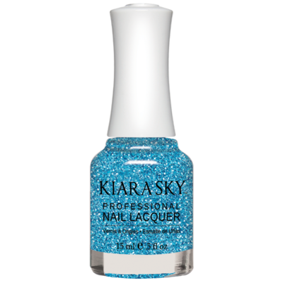 Kiara Sky All in one Nail Lacquer - Blue Lights 0.5 oz - #N5071 -Premier Nail Supply