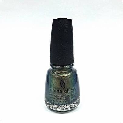 China Glaze Nail Lacquer - Gone Glamping (Gold To Green Duo Chrome) 0.5 oz - # 82704 - Premier Nail Supply