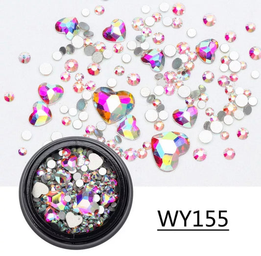 Mix Hearts Rhinestone WY155 - Premier Nail Supply
