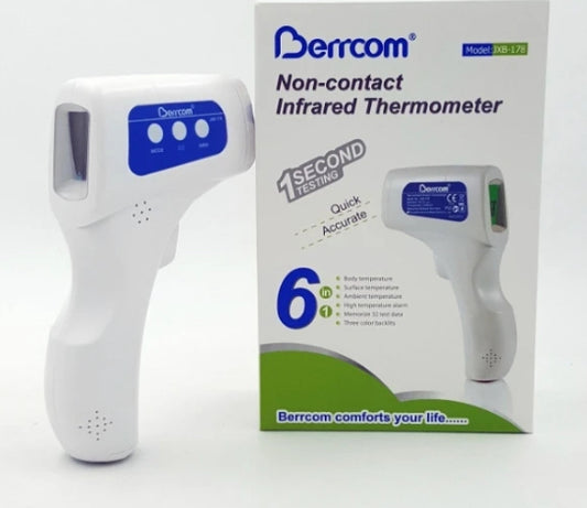 Berrcom No-Contact Infrared Forehead Thermometer Medical Grade Baby Fever Check Thermometer - Premier Nail Supply
