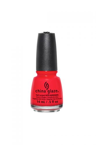 China Glaze Nail Lacquer - The Heat Is On (Sunlit Red Orange Crème) 0.5 oz - #82653 - Premier Nail Supply