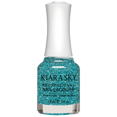 Kiara Sky All in one Nail Lacquer - Cosmic Blue 0.5 oz - #N5075 -Premier Nail Supply
