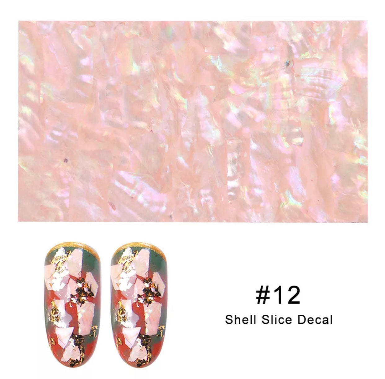 Light Orange Mable Seashell - Individual Pack #12 - Premier Nail Supply