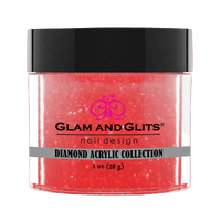 Glam & Glits Diamond Acrylic (Shimmer) Orange Blossom 1oz - DAC77 - Premier Nail Supply