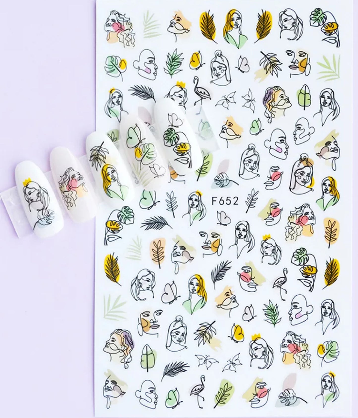Women 3D Face Design F652 - Premier Nail Supply