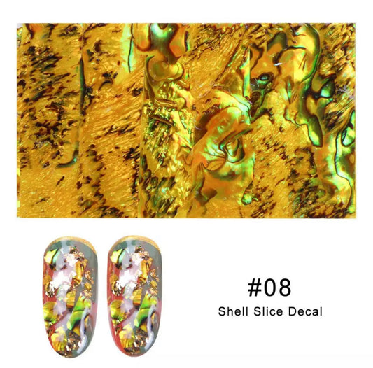 Gold Mable Seashell - Individual Pack #08 - Premier Nail Supply