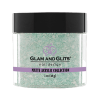 Glam & Glits Matte Acrylic Powder Sweet Mint 1oz - MAT611 - Premier Nail Supply