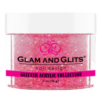 Glam & Glits - Glitter Acrylic Powder - Baby Pink 2oz - GAC26 - Premier Nail Supply