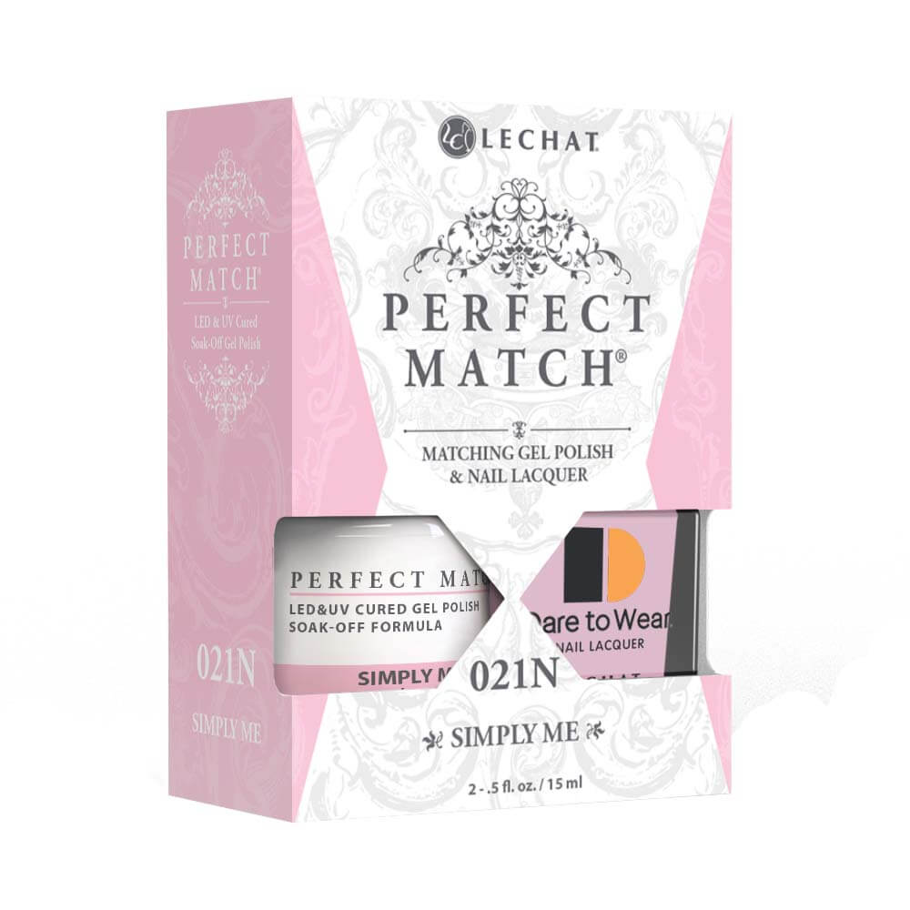 LeChat Perfect Match Gel Polish & Nail Lacquer - Simply Me 0.5oz - #PMS021N - Premier Nail Supply