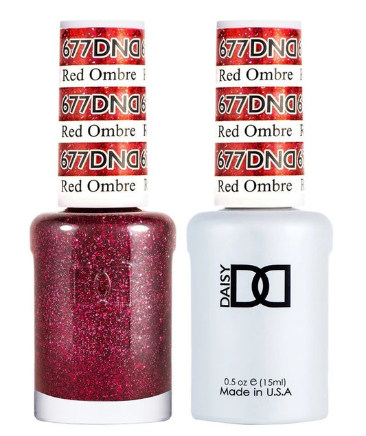 DND  Gelcolor - Red Ombre 0.5 oz - #DD677 - Premier Nail Supply