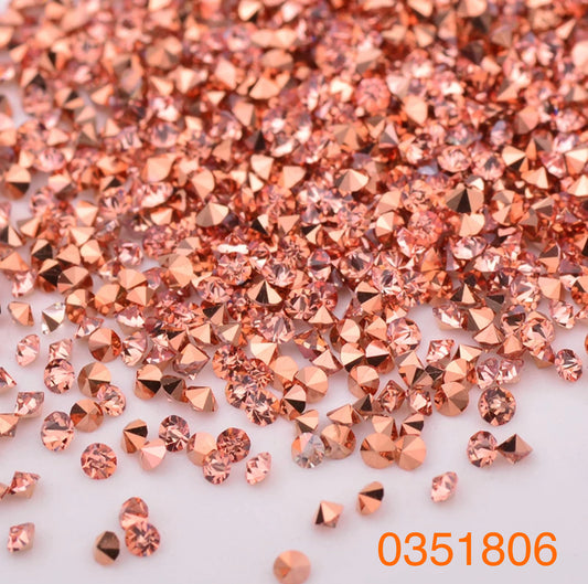 Rhinestone Pixie Light Rose Gold - Premier Nail Supply