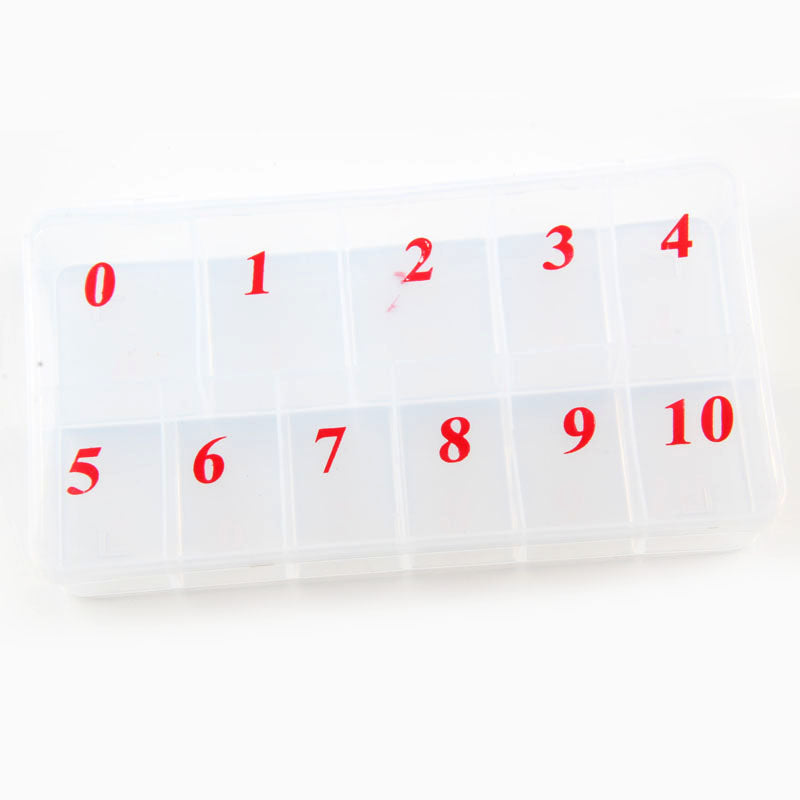 Empty Plastic Box For Nail Tips - #M14 - Premier Nail Supply