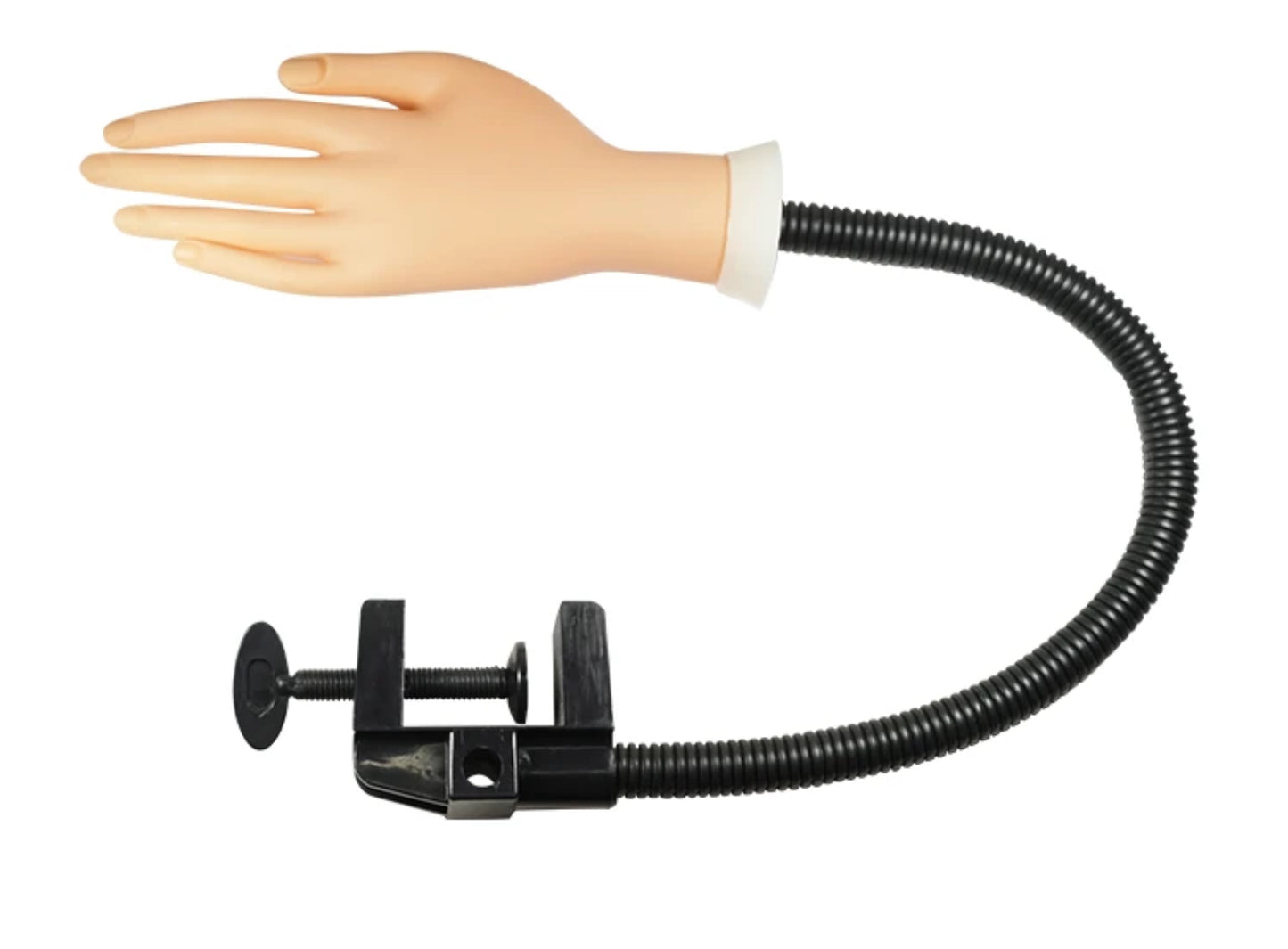 Tabletop Extended Practice Hand with Long Counter Clamp - Premier Nail Supply